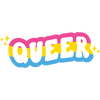 Queer x Pansexual Bubble-free stickers