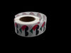 Palestine Flag Heart Stickers * 500 Per Roll (1" x 1")