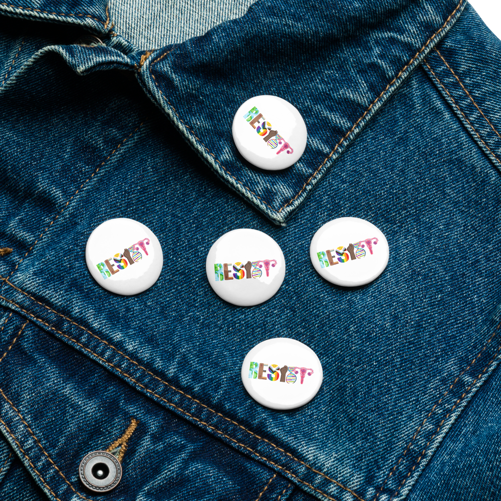 Resist Set of 5 pinback buttons