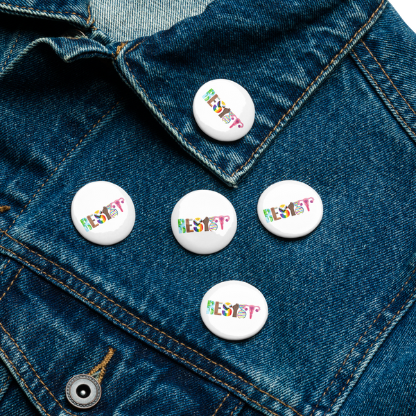 Resist Set of 5 pinback buttons