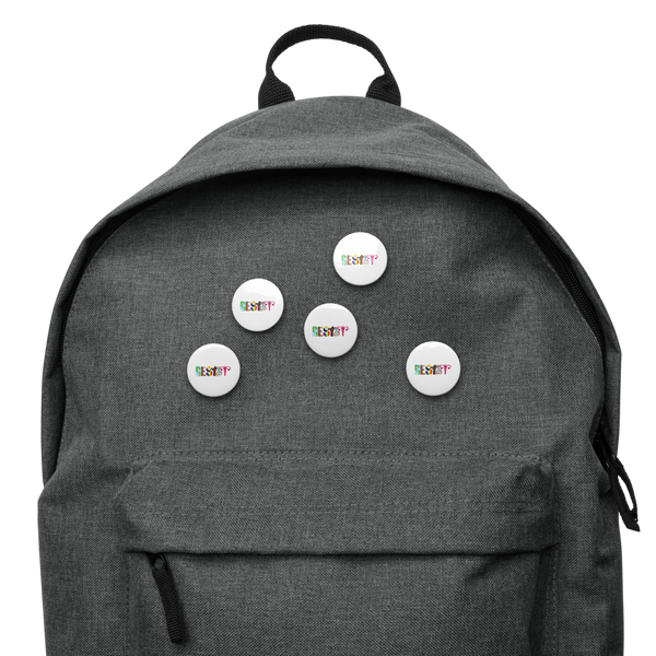 Resist Set of 5 pinback buttons