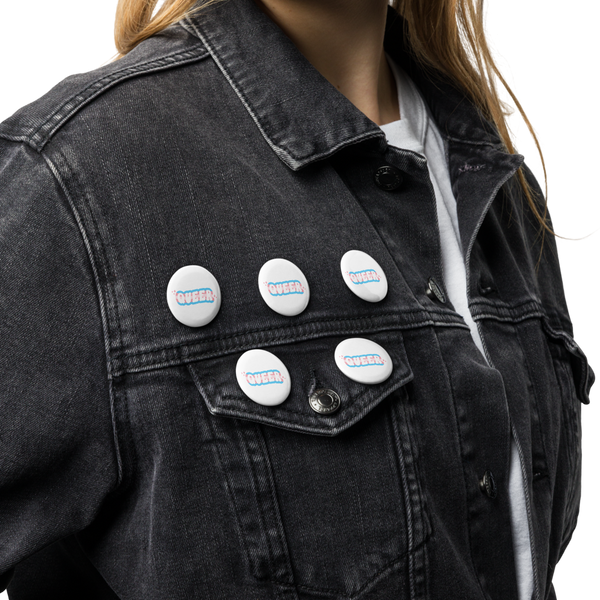Queer x Transgender Set of 5 pinback buttons