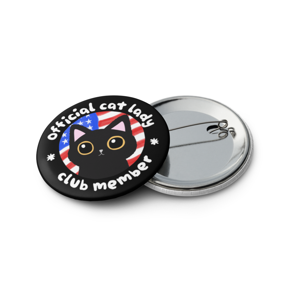 Black Cat Set of 5 pinback buttons