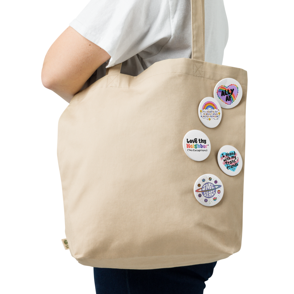 Ally Pack Set of 5 pinback buttons