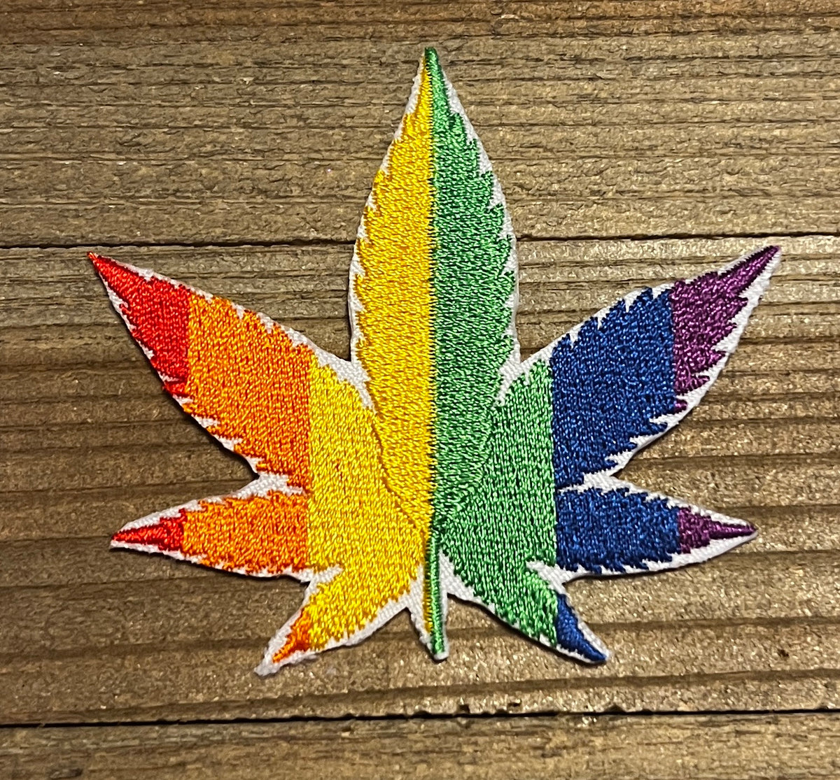 Rainbow Cannabis Patch 3 x 2-5/8 – PatchesOhoul