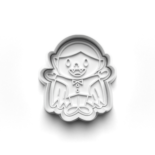 Halloween Monsters Cookie Cutters Set + Stamps for Baking, Cookies, Crafts  0060