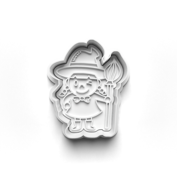 Halloween Monsters Cookie Cutters Set + Stamps for Baking, Cookies, Crafts  0060