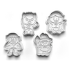 Halloween Monsters Cookie Cutters Set + Stamps for Baking, Cookies, Crafts  0060