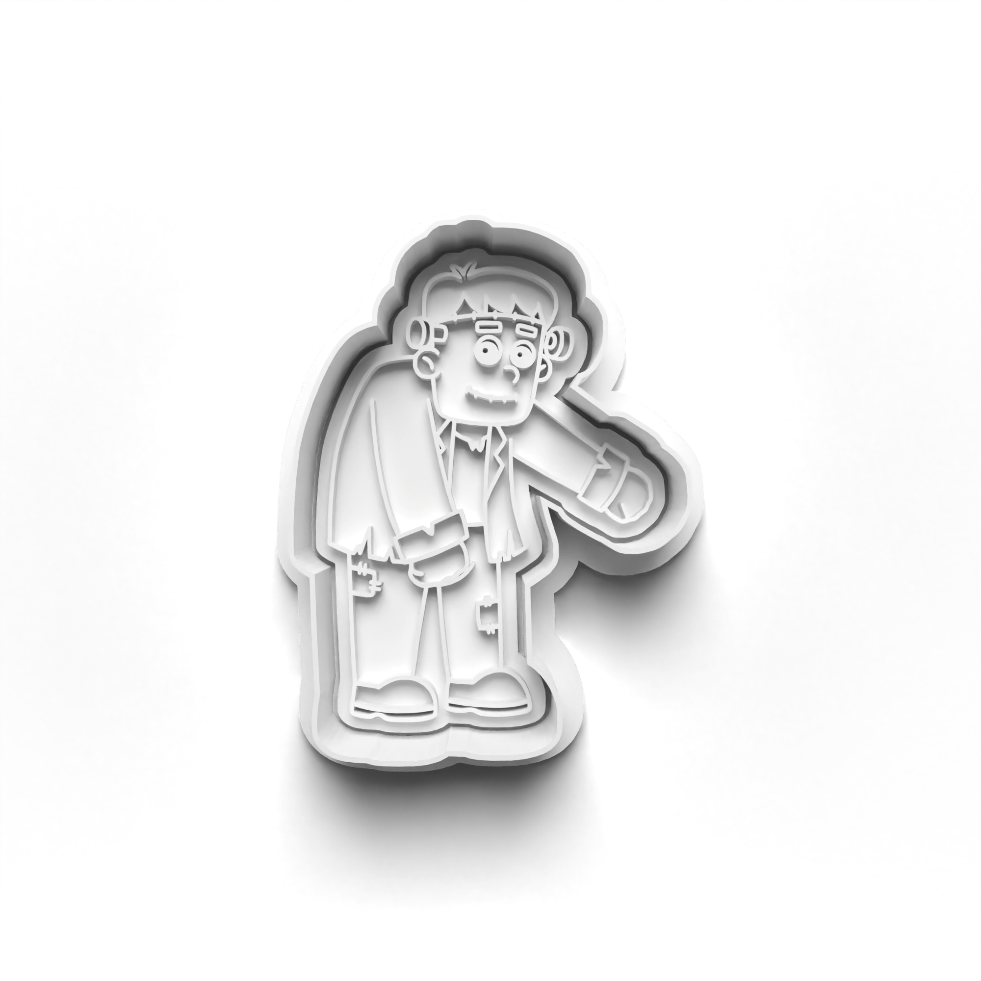 Halloween Monsters Cookie Cutters Set + Stamps for Baking, Cookies, Crafts 0061