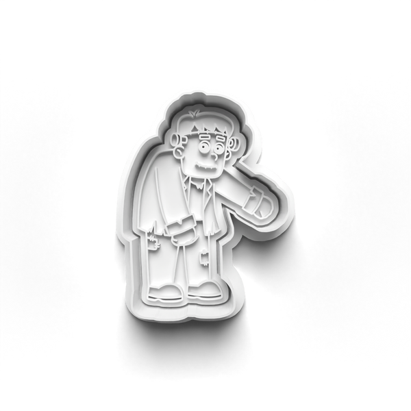 Halloween Monsters Cookie Cutters Set + Stamps for Baking, Cookies, Crafts 0061
