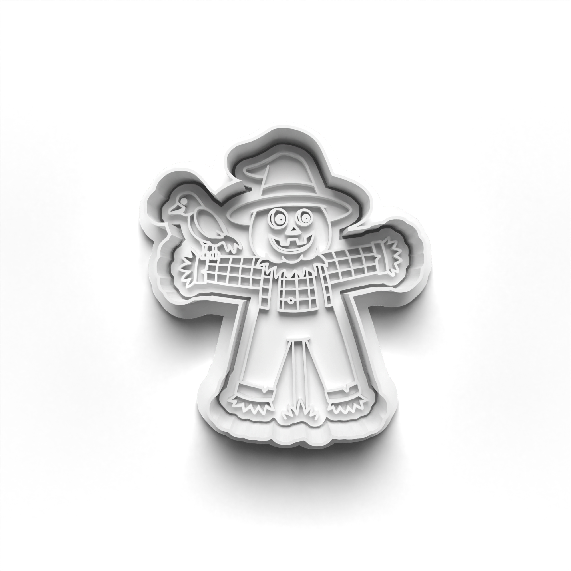 Halloween Monsters Cookie Cutters Set + Stamps for Baking, Cookies, Crafts 0061