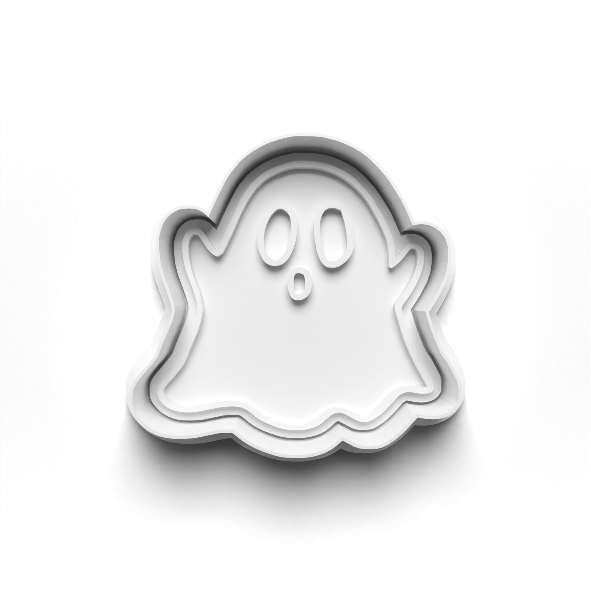 Halloween Ghosts Cookie Cutters Set + Stamps for Baking, Cookies, Crafts 0063
