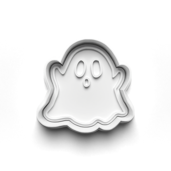 Halloween Ghosts Cookie Cutters Set + Stamps for Baking, Cookies, Crafts 0063