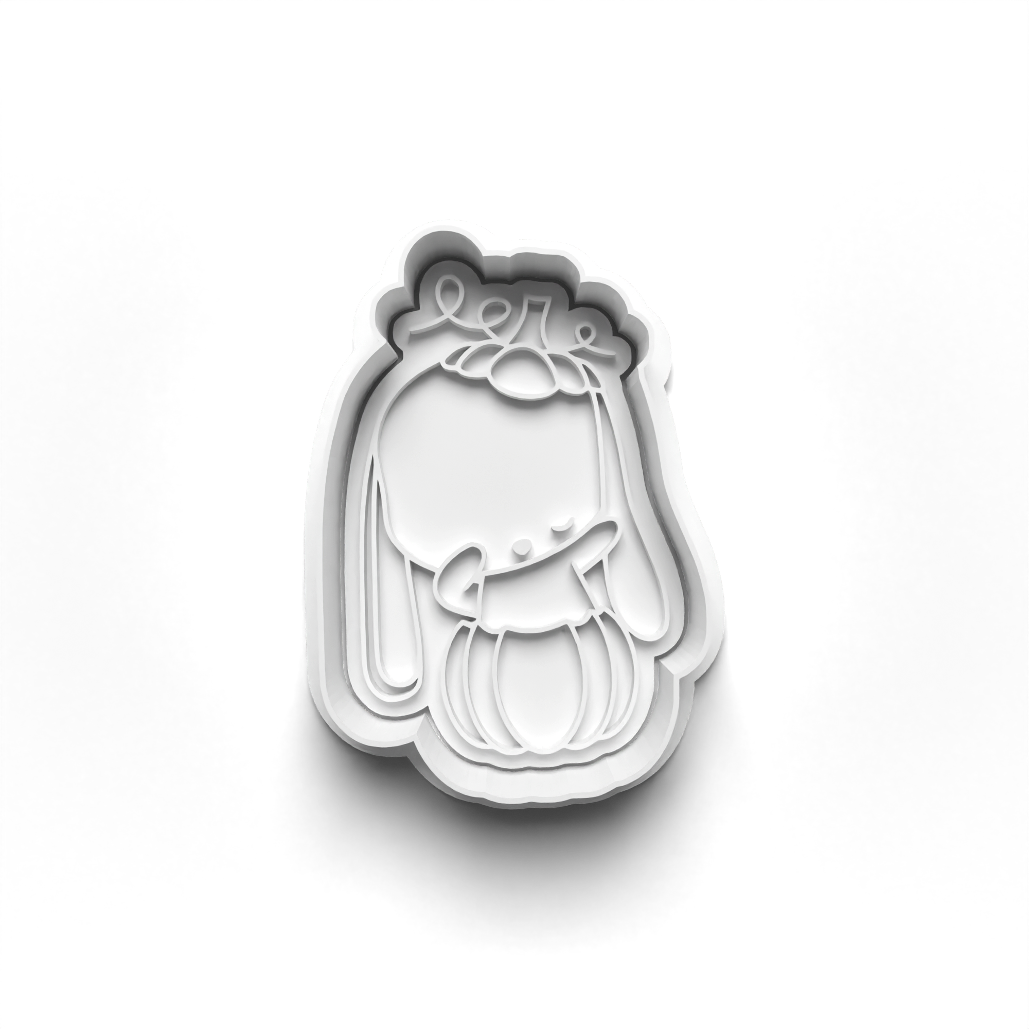 Halloween Bunny Cookie Cutters Set + Stamps for Baking, Cookies, Crafts 0064