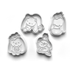 Halloween Bunny Cookie Cutters Set + Stamps for Baking, Cookies, Crafts 0064