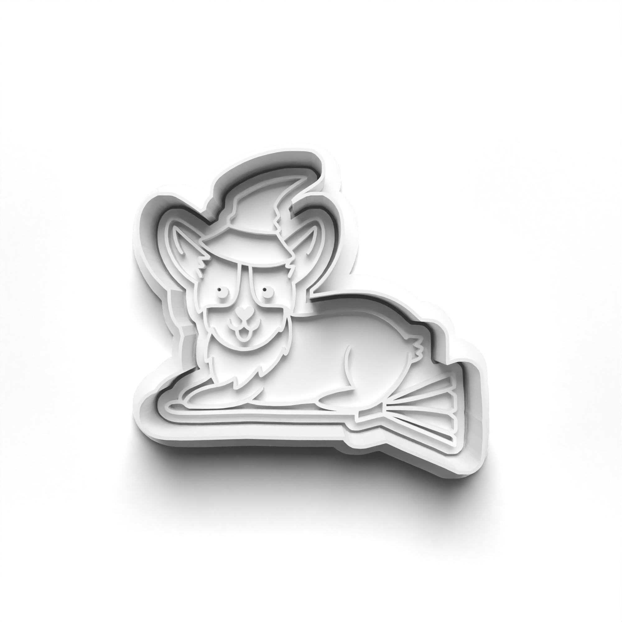 Halloween Corgi Cookie Cutters Set + Stamps for Baking, Cookies, Crafts 0065