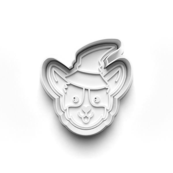 Halloween Corgi Cookie Cutters Set + Stamps for Baking, Cookies, Crafts 0065