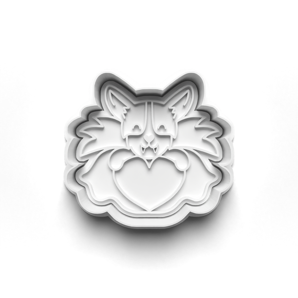 Halloween Corgi Cookie Cutters Set + Stamps for Baking, Cookies, Crafts 0065