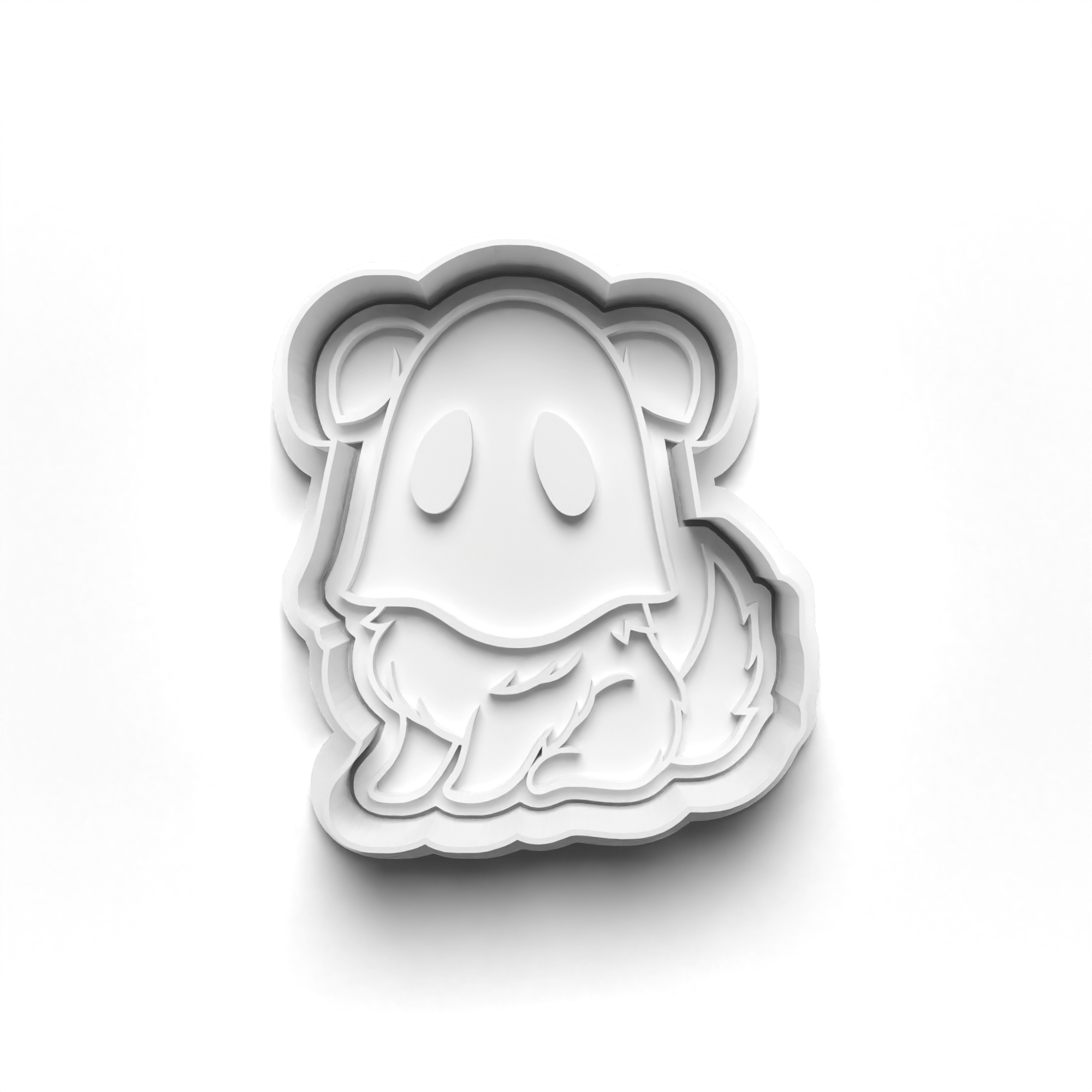 Halloween Animal Ghosts Cookie Cutters Set + Stamps for Baking, Cookies, Crafts 0067