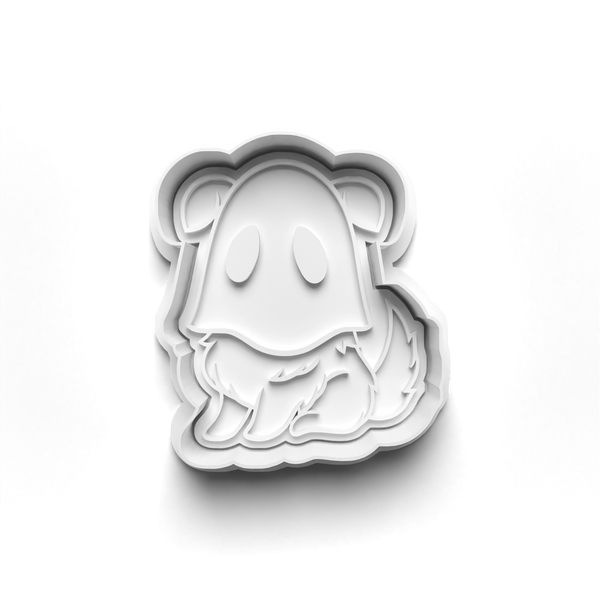 Halloween Animal Ghosts Cookie Cutters Set + Stamps for Baking, Cookies, Crafts 0067