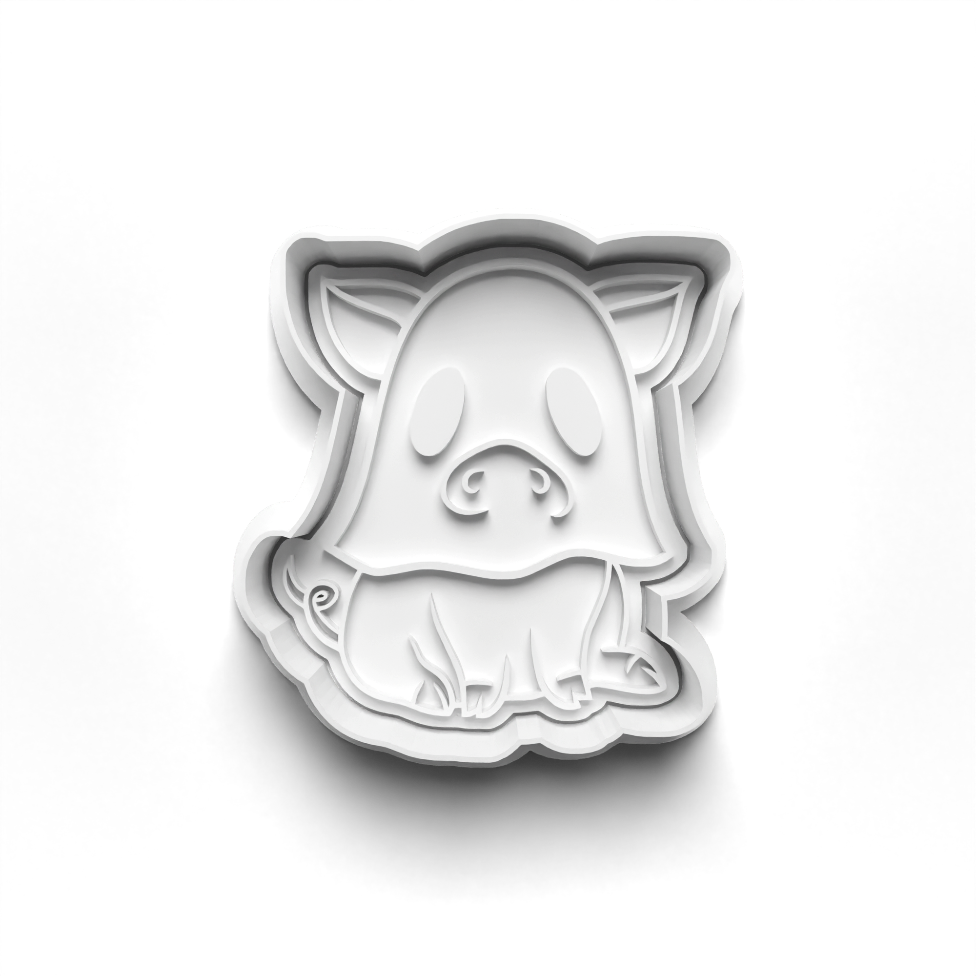 Halloween Animal Ghosts Cookie Cutters Set + Stamps for Baking, Cookies, Crafts 0067