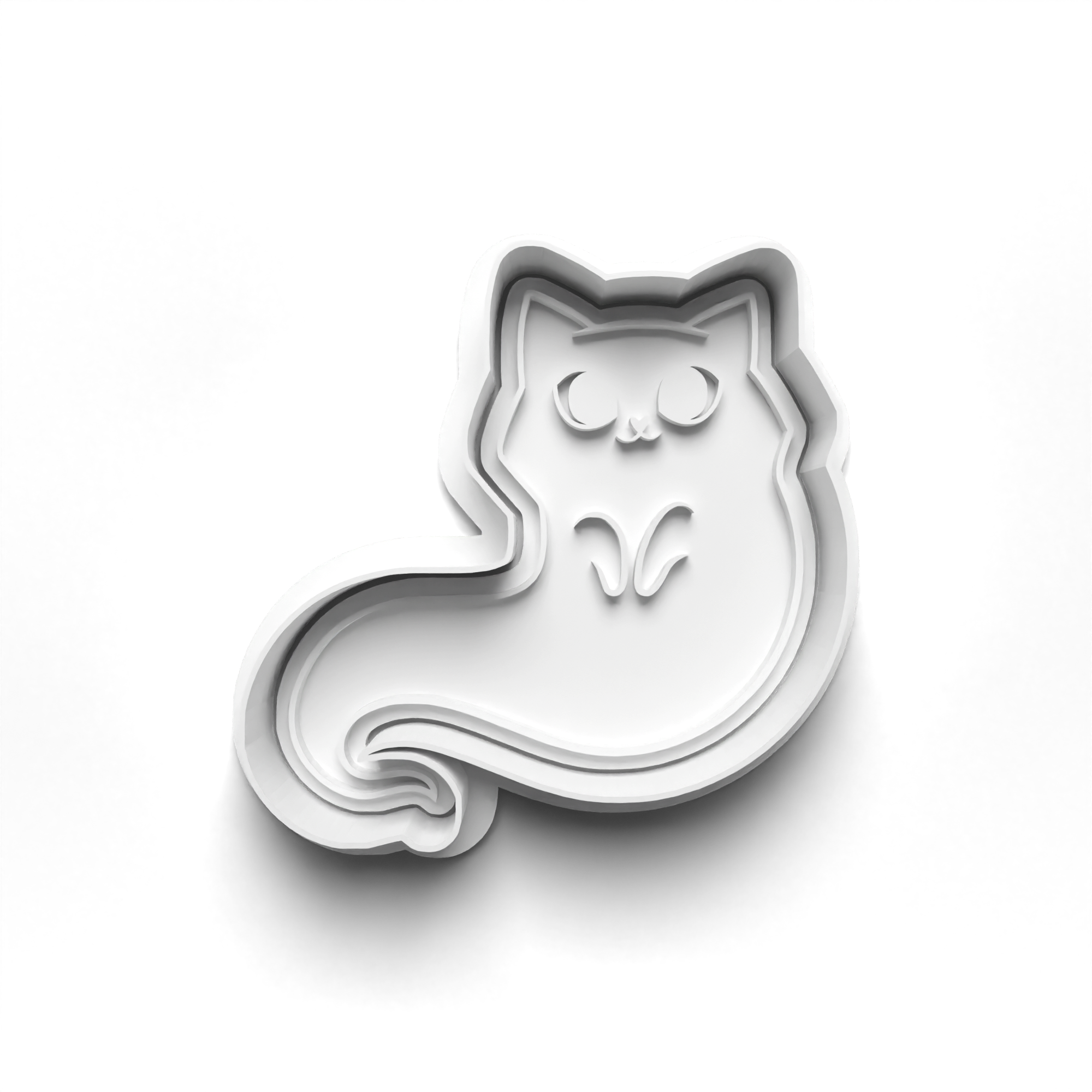 Halloween Ghost Cats Cookie Cutters Set + Stamps for Baking, Cookies, Crafts 0068