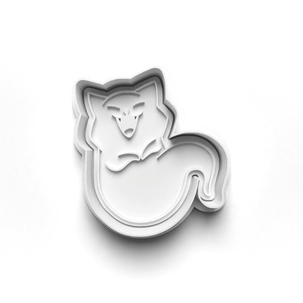 Halloween Ghost Cats Cookie Cutters Set + Stamps for Baking, Cookies, Crafts 0068
