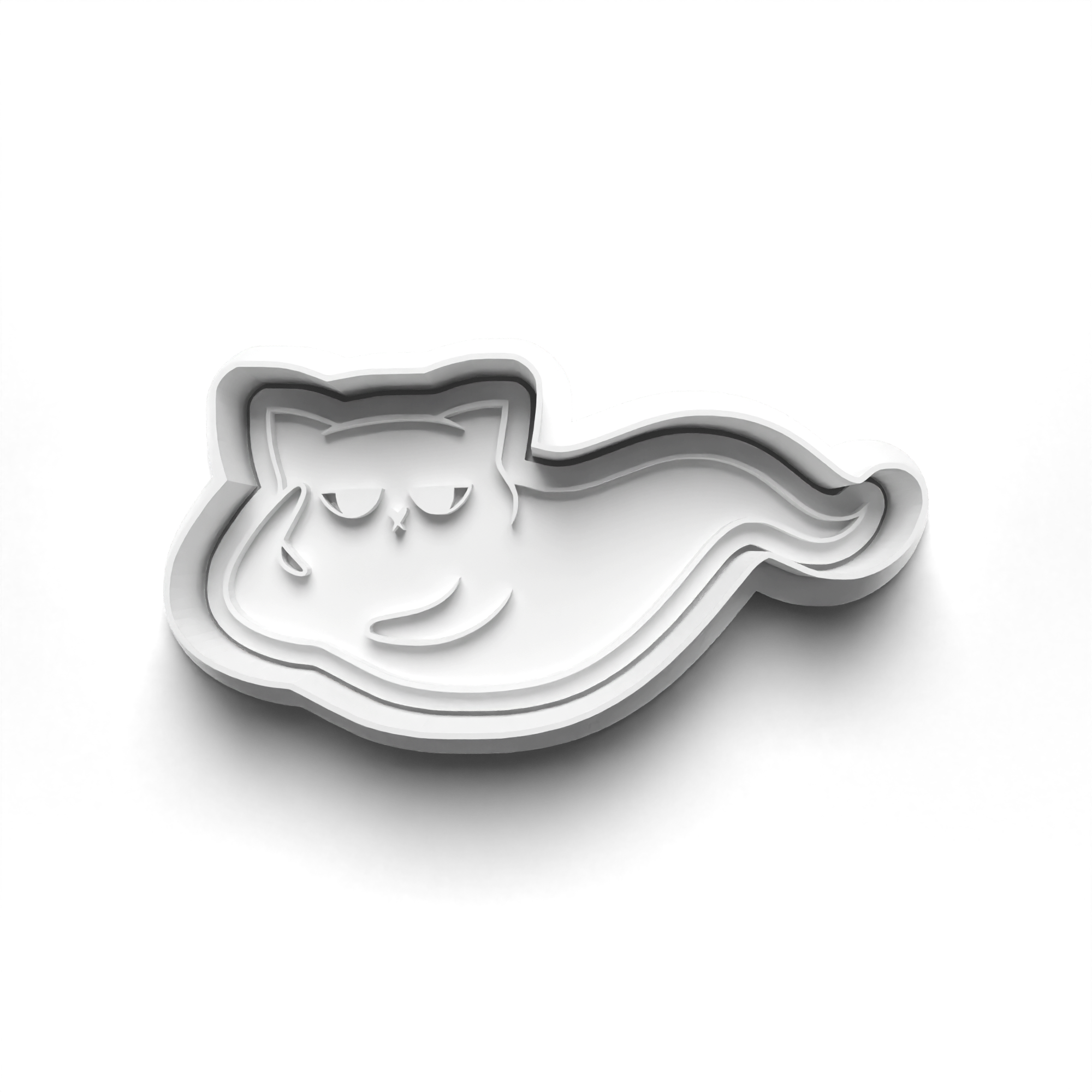 Halloween Ghost Cats Cookie Cutters Set + Stamps for Baking, Cookies, Crafts 0068
