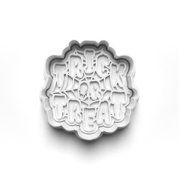 Halloween Slogans Cookie Cutters Set + Stamps for Baking, Cookies, Crafts 0069