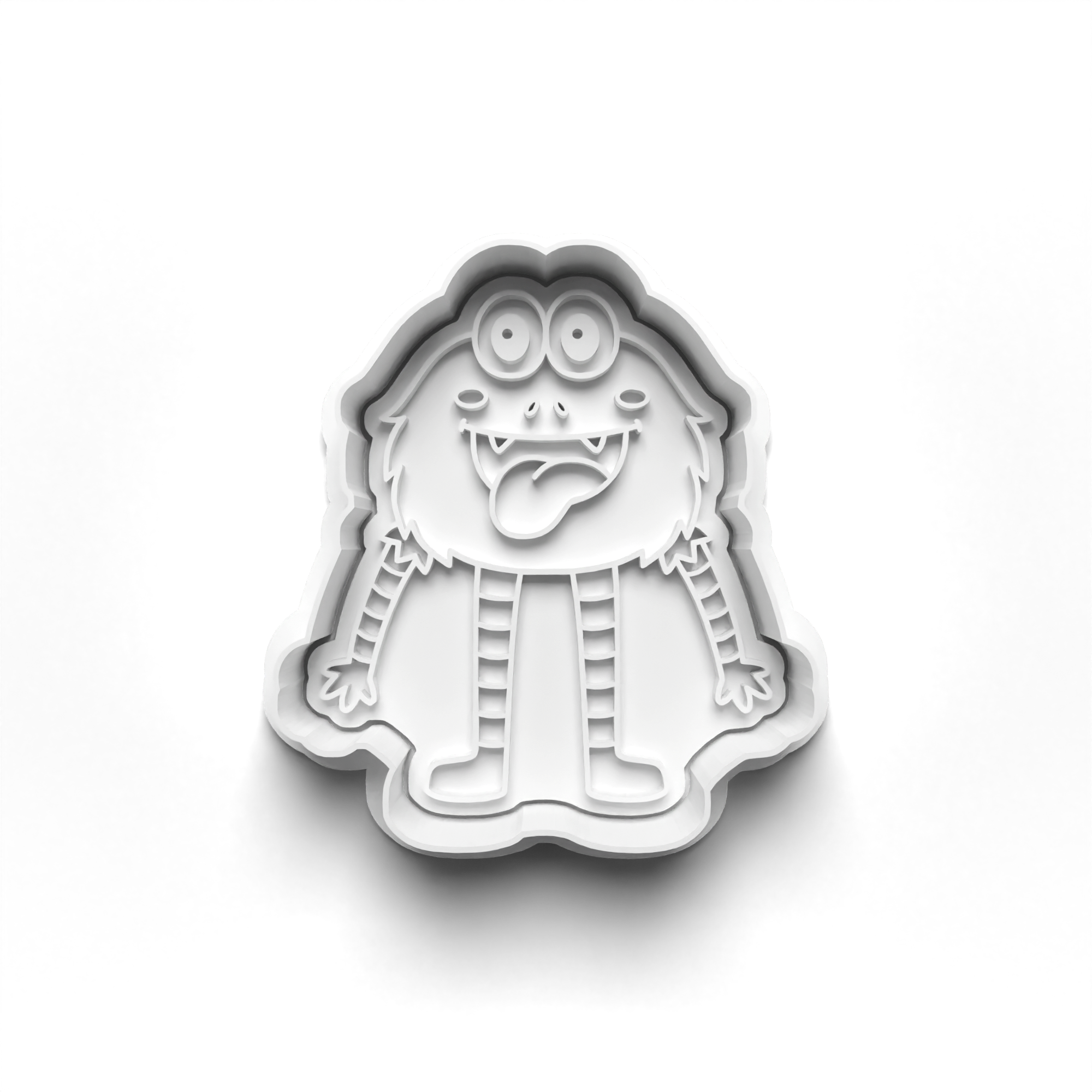 Monsters Cookie Cutters Set + Stamps for Baking, Cookies, Crafts 0070