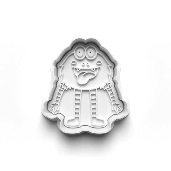 Monsters Cookie Cutters Set + Stamps for Baking, Cookies, Crafts 0070