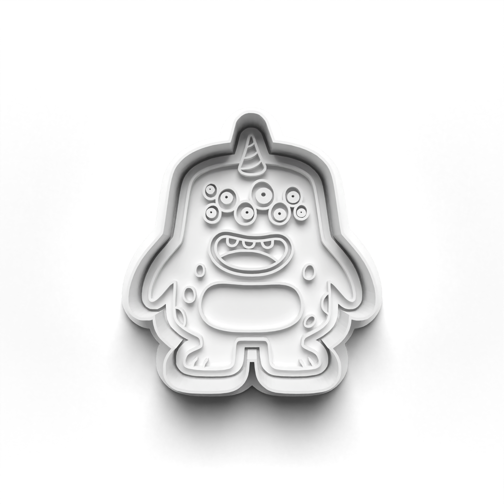 Monsters Cookie Cutters Set + Stamps for Baking, Cookies, Crafts 0070