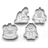 Monsters Cookie Cutters Set + Stamps for Baking, Cookies, Crafts 0070