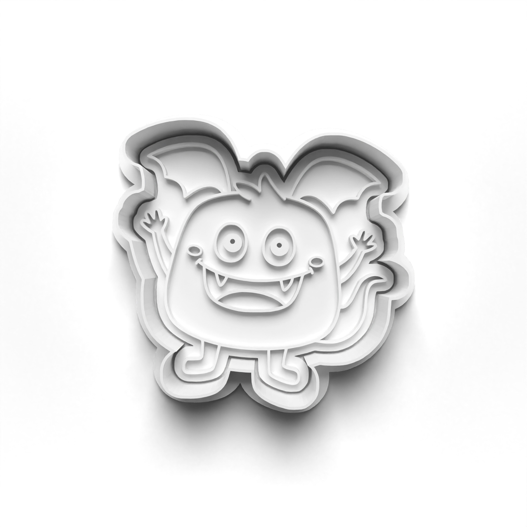 Monsters Set 2 Cookie Cutters Set + Stamps for Baking, Cookies, Crafts 0071