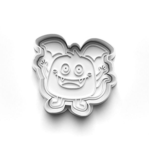 Monsters Set 2 Cookie Cutters Set + Stamps for Baking, Cookies, Crafts 0071