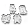 Monsters Set 2 Cookie Cutters Set + Stamps for Baking, Cookies, Crafts 0071