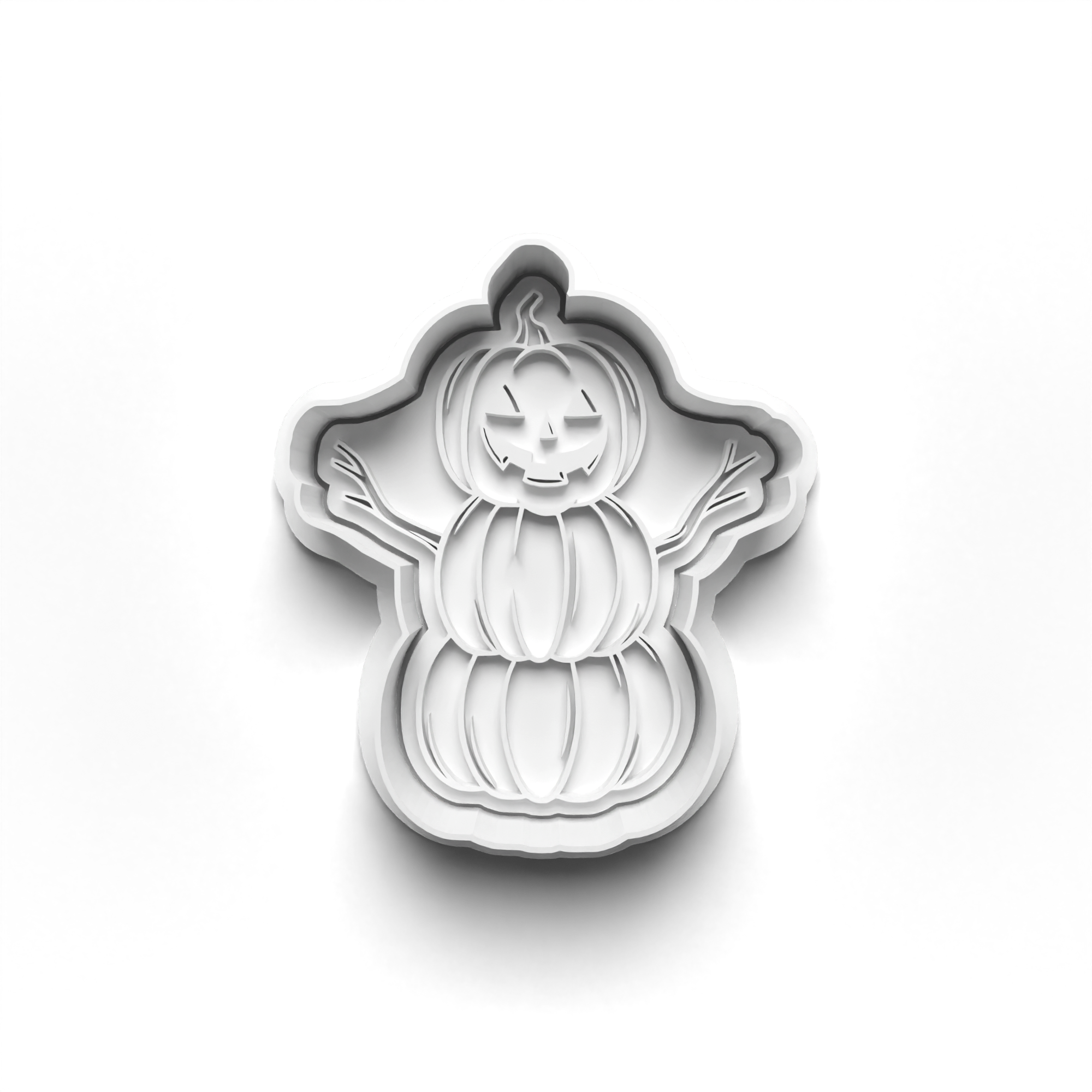 Halloween Tall Pumpkins Cookie Cutters Set + Stamps for Baking, Cookies, Crafts 0074