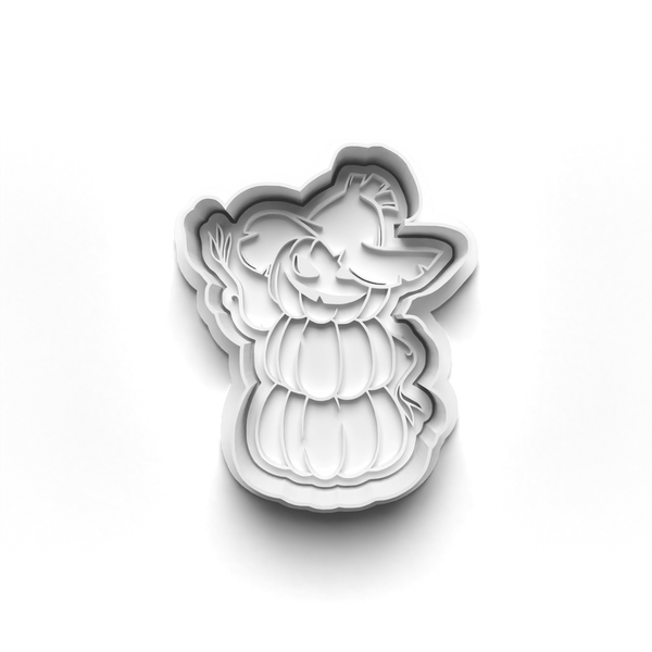Halloween Tall Pumpkins Cookie Cutters Set + Stamps for Baking, Cookies, Crafts 0074
