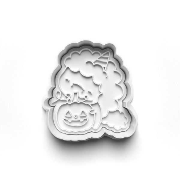 Halloween Unicorns Cookie Cutters Set + Stamps for Baking, Cookies, Crafts 0077