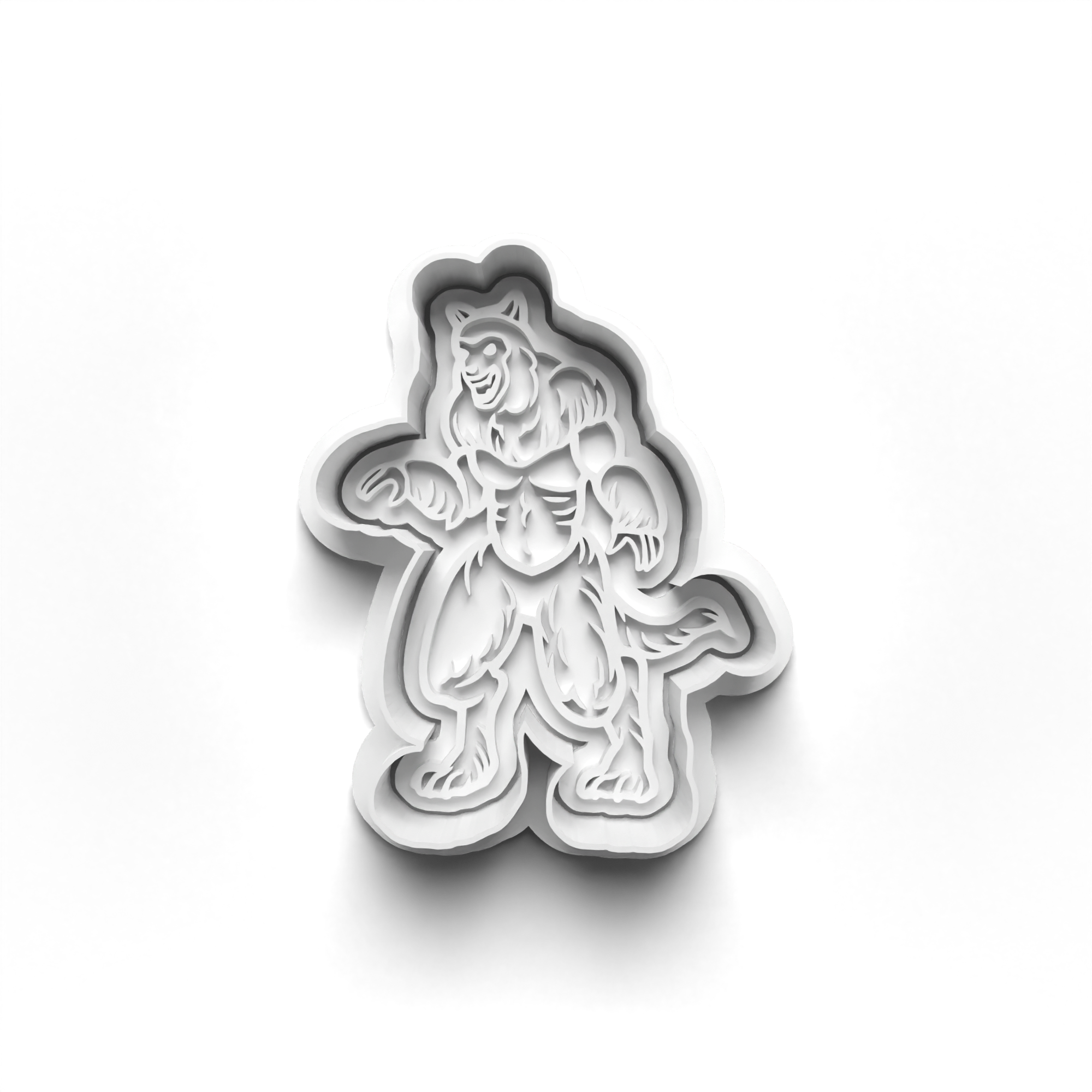 Werewolf Cookie Cutters Set + Stamps for Baking, Cookies, Crafts 0078