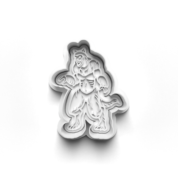 Werewolf Cookie Cutters Set + Stamps for Baking, Cookies, Crafts 0078