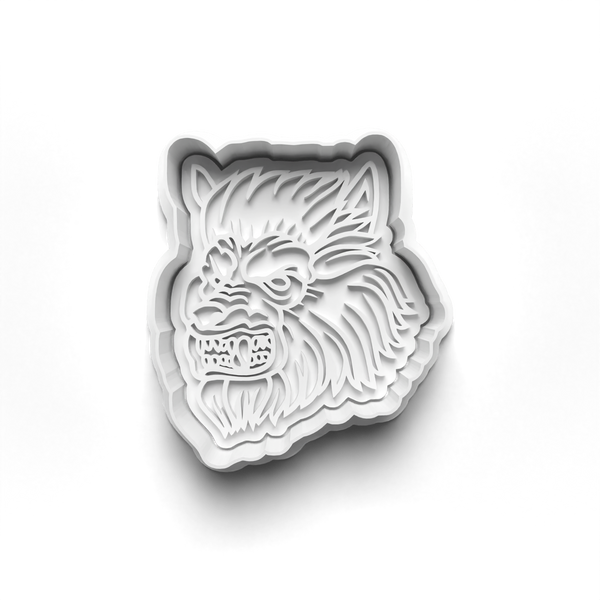 Werewolf Cookie Cutters Set + Stamps for Baking, Cookies, Crafts 0078