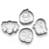 Halloween Set Cookie Cutters Set + Stamps for Baking, Cookies, Crafts 0439