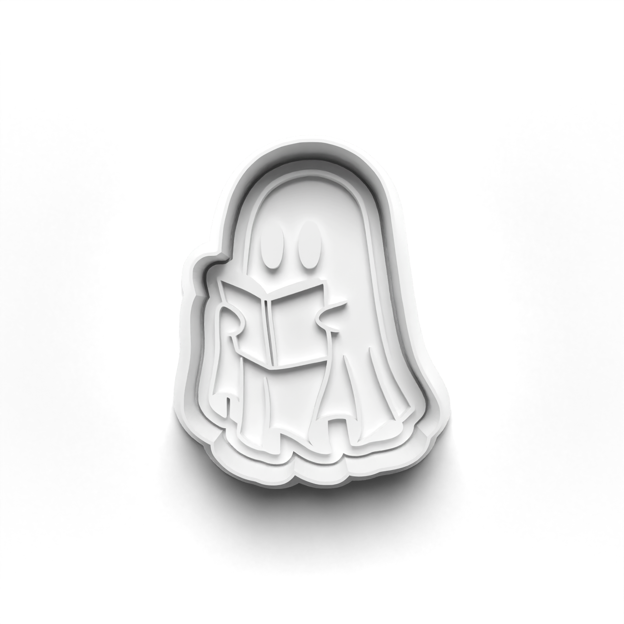 Halloween Ghosts Cookie Cutters Set + Stamps for Baking, Cookies, Crafts 0443