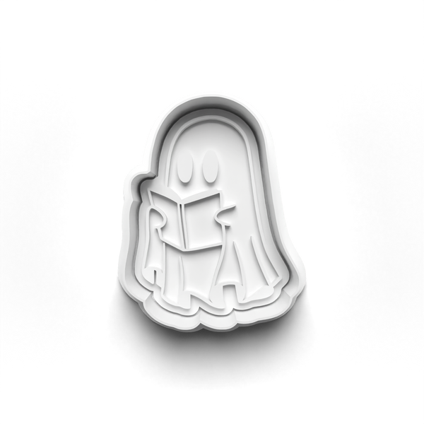 Halloween Ghosts Cookie Cutters Set + Stamps for Baking, Cookies, Crafts 0443