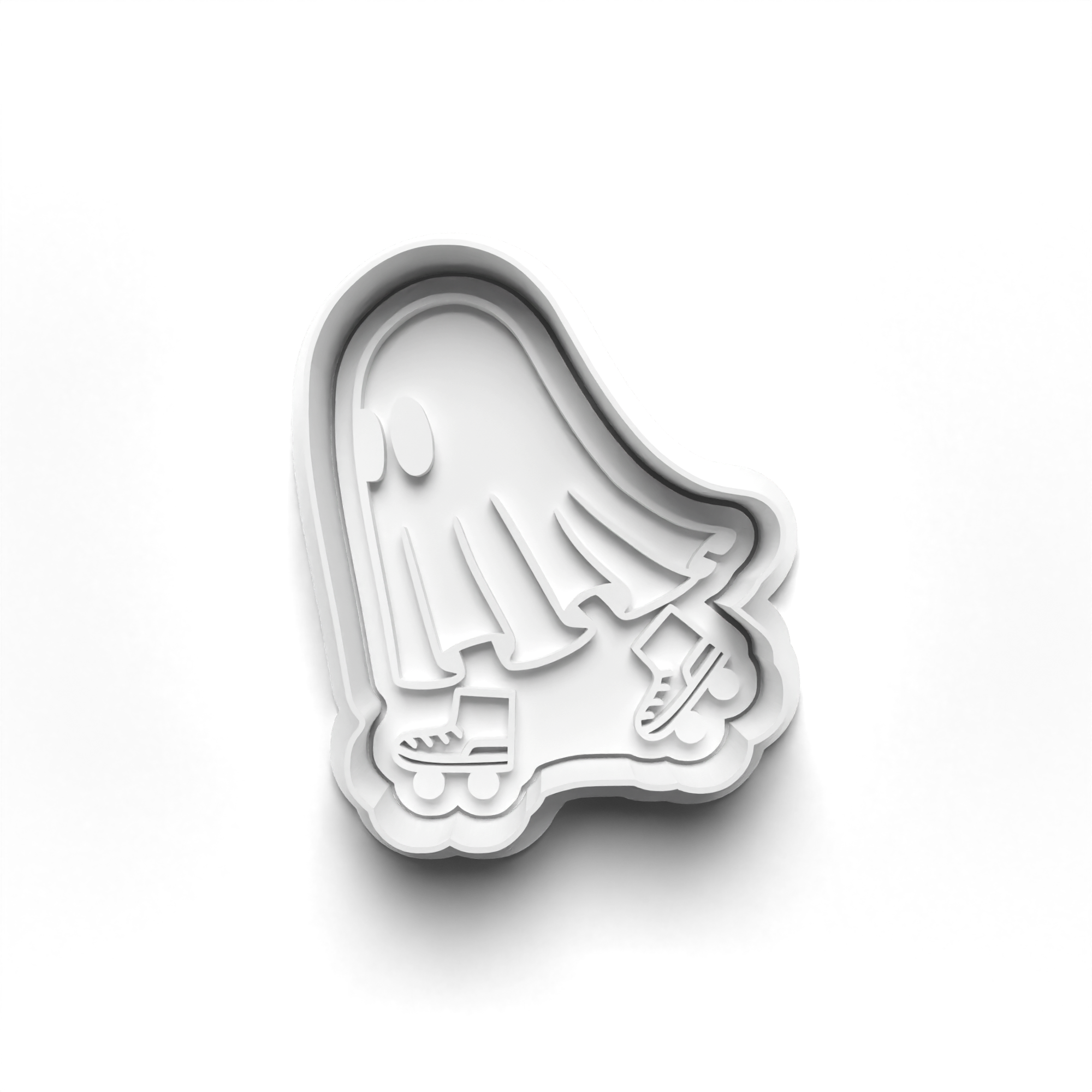 Halloween Ghosts Cookie Cutters Set + Stamps for Baking, Cookies, Crafts 0443