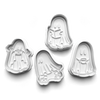Halloween Ghosts Cookie Cutters Set + Stamps for Baking, Cookies, Crafts 0443