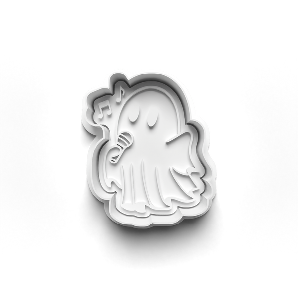 Halloween Ghosts Cookie Cutters Set + Stamps for Baking, Cookies, Crafts 0444