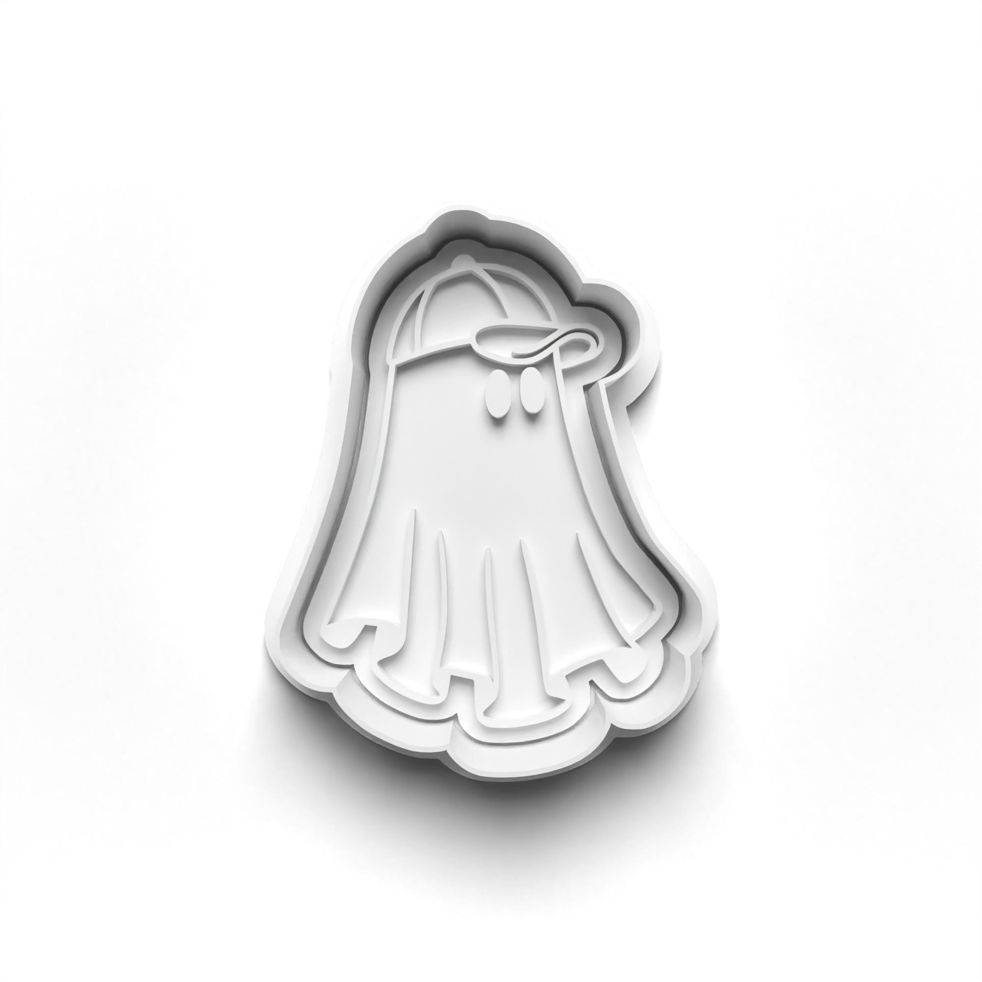 Halloween Ghosts Cookie Cutters Set + Stamps for Baking, Cookies, Crafts 0444
