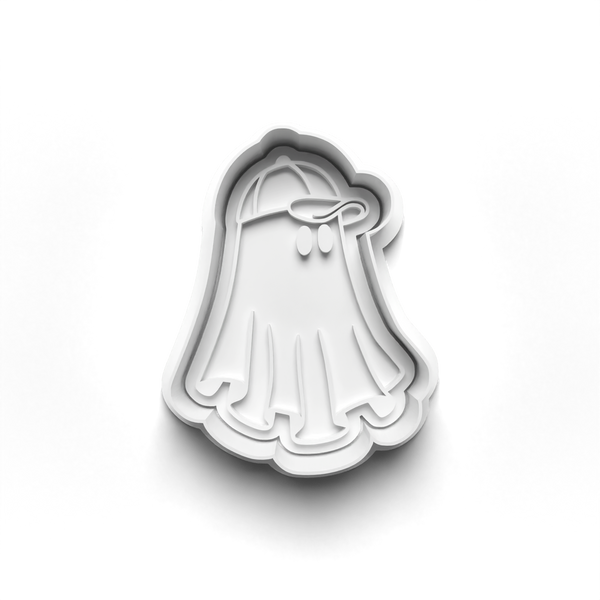 Halloween Ghosts Cookie Cutters Set + Stamps for Baking, Cookies, Crafts 0444
